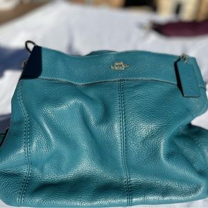 Coach Turquoise MultiCompartment Purse